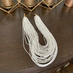 White beaded necklace